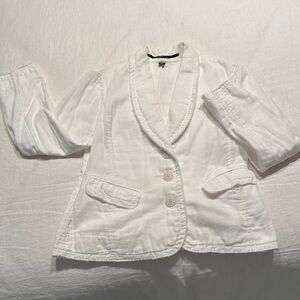 Women's White Blazer Jacket